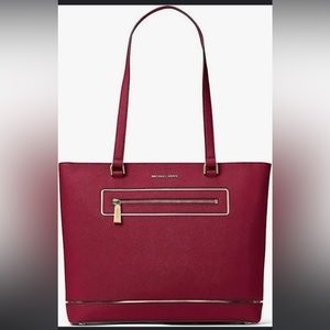 Michael Kors Brand New Jet Set rare Cherry tote